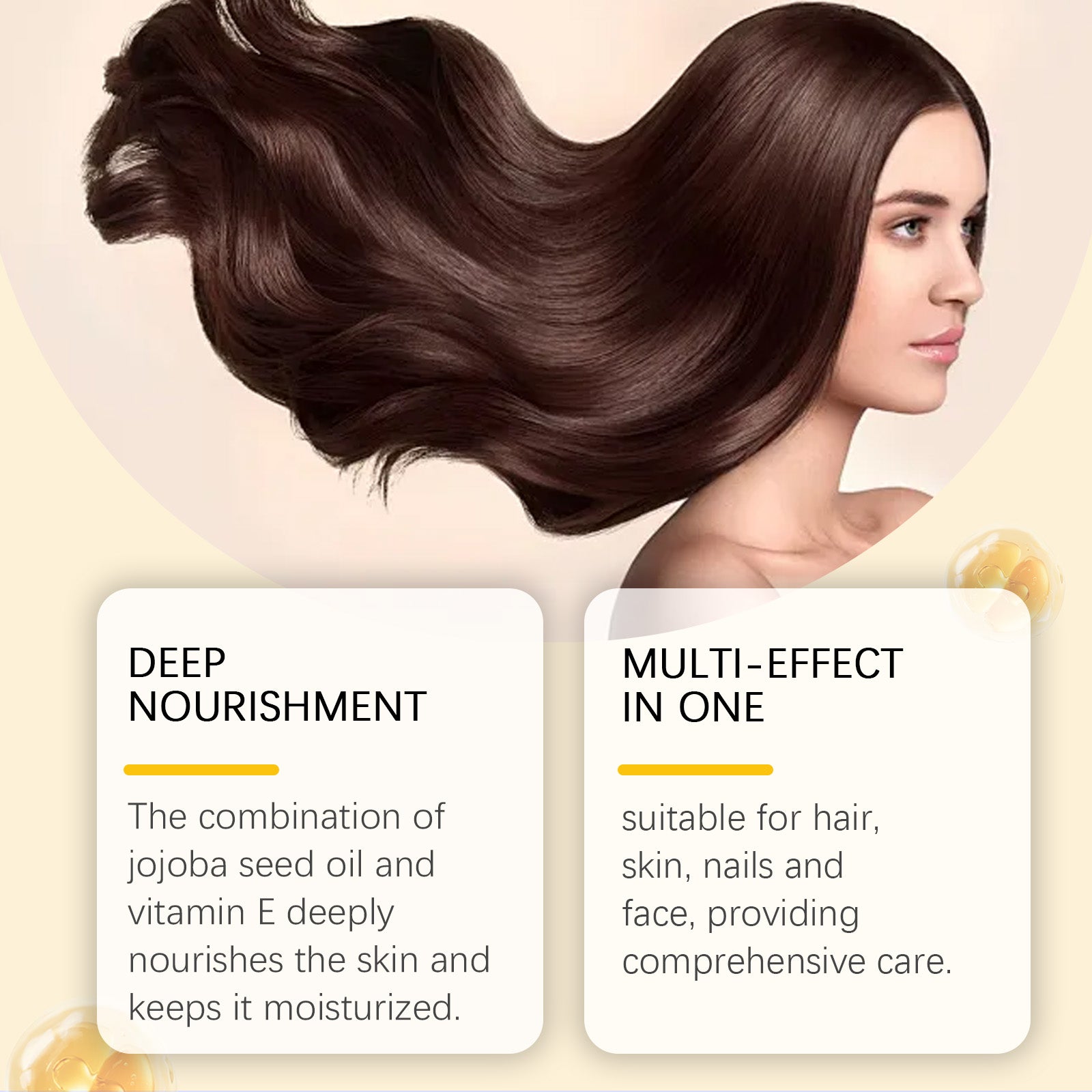 Vitamin E Body Oil, Deeply Nourishes Hair, Nails, Skin, Body Care And Massage