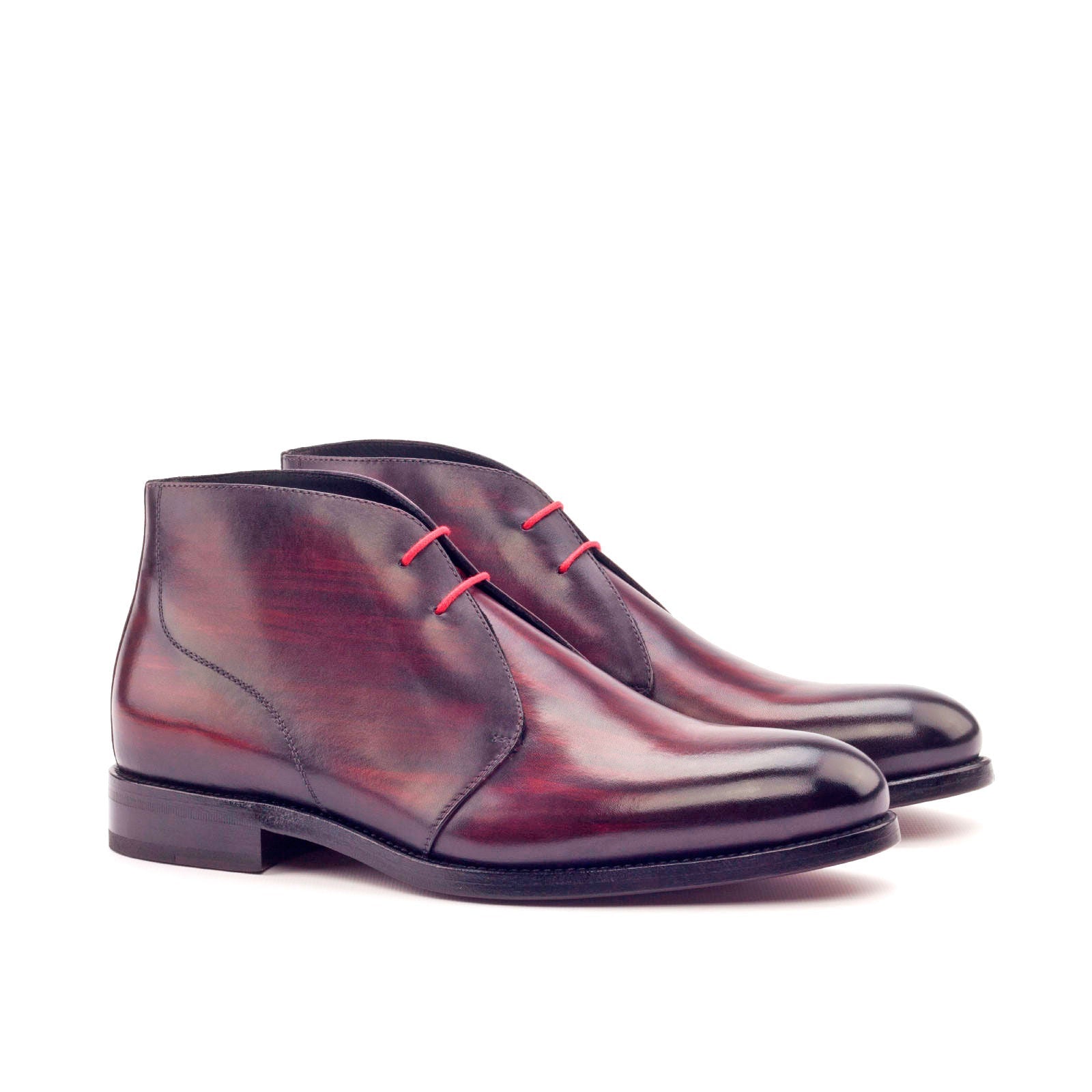 Quareira - Patina leather chukka boots