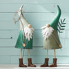 Set of 2 Iron Garden Gnomes with Flowers