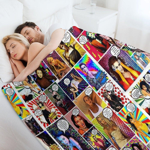 Dannii Minogue Goes Pow WOW #30 Throw Blanket