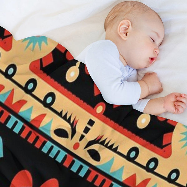 Indigenous Cherokee Nation Pattern Travel-friendly Throw Blanket