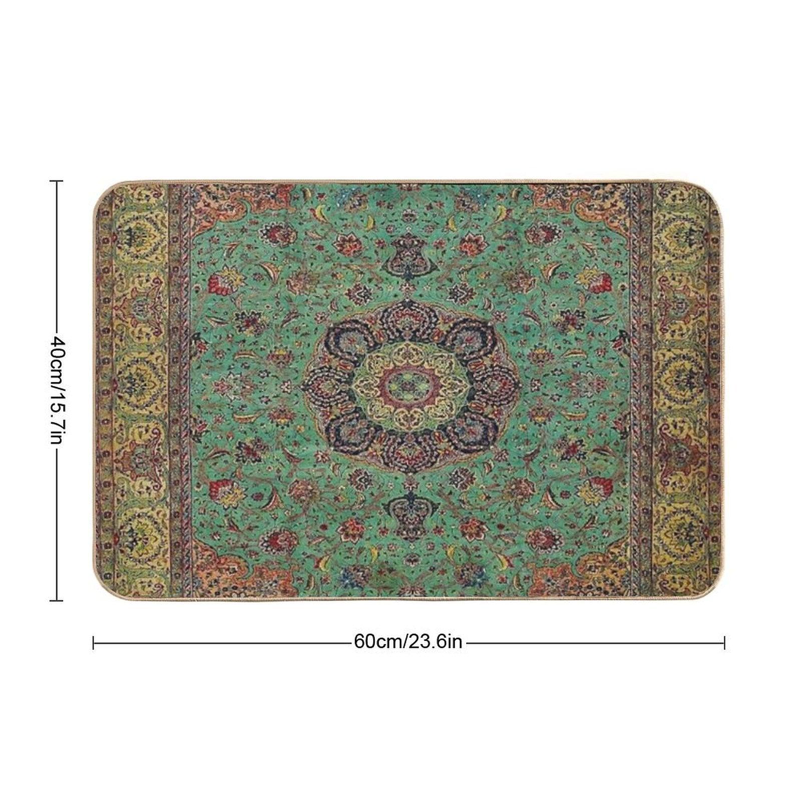 Vintage Antique Persian Carpet Bath Mat