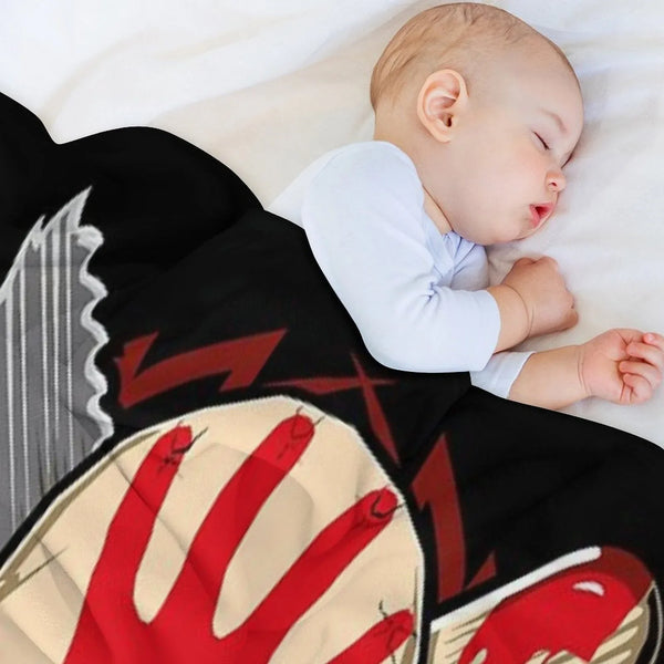 Heavy Skull Metal Throw Blanket