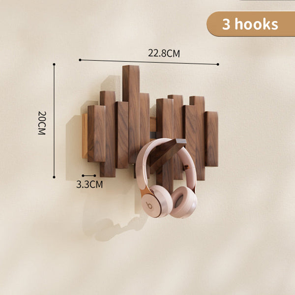 Coat Racks Wall Hanging Wall Entry Door Porch Hanging Scarf Coat Rack Perforated Solid Wood Creative Piano Keys Clothes Hook