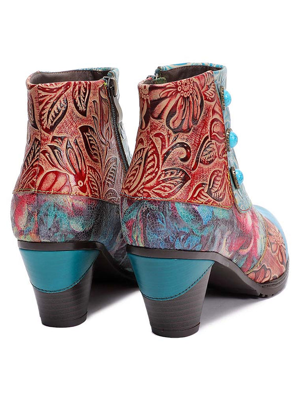 Leanna Vintage Handmade Ankle Boots