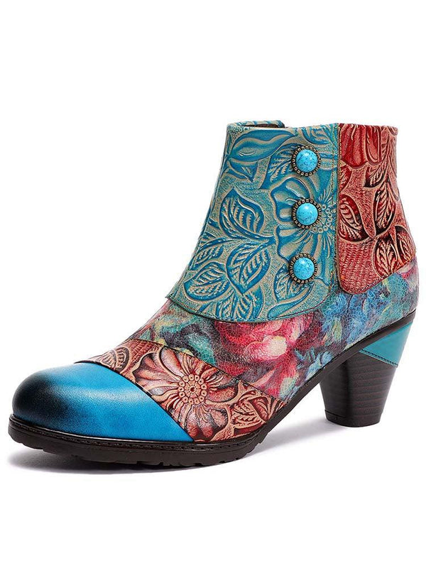 Leanna Vintage Handmade Ankle Boots
