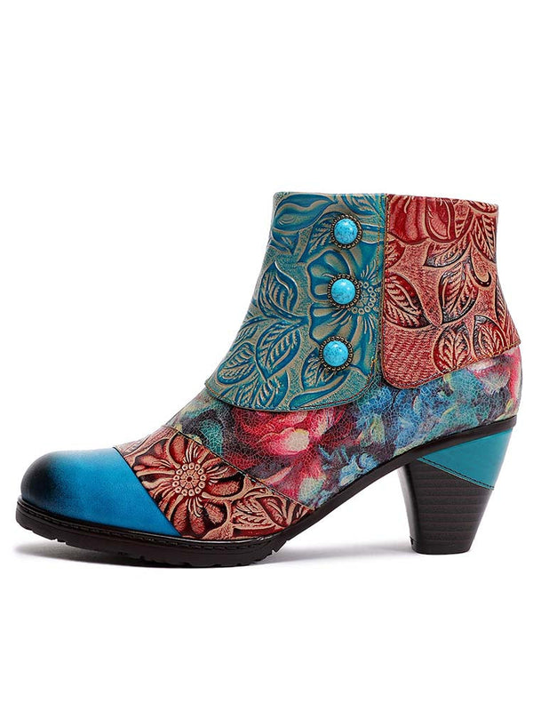 Leanna Vintage Handmade Ankle Boots
