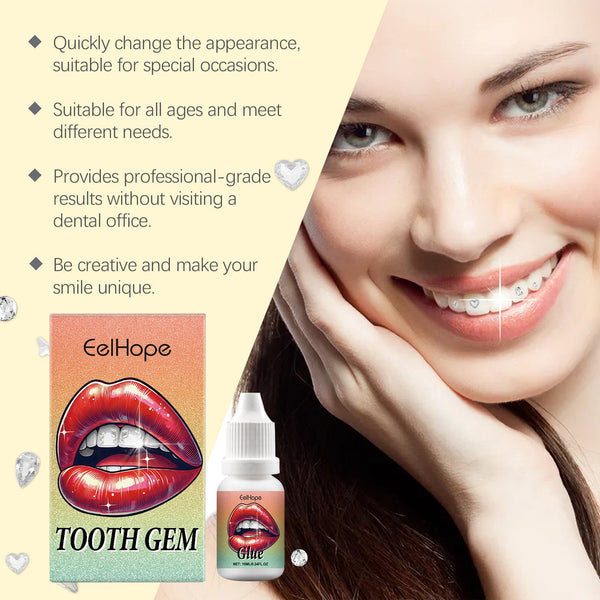 Diy Fashion Dental Set Dental Decoration Drill Combination Personality Sparkle Light Up Smile Style