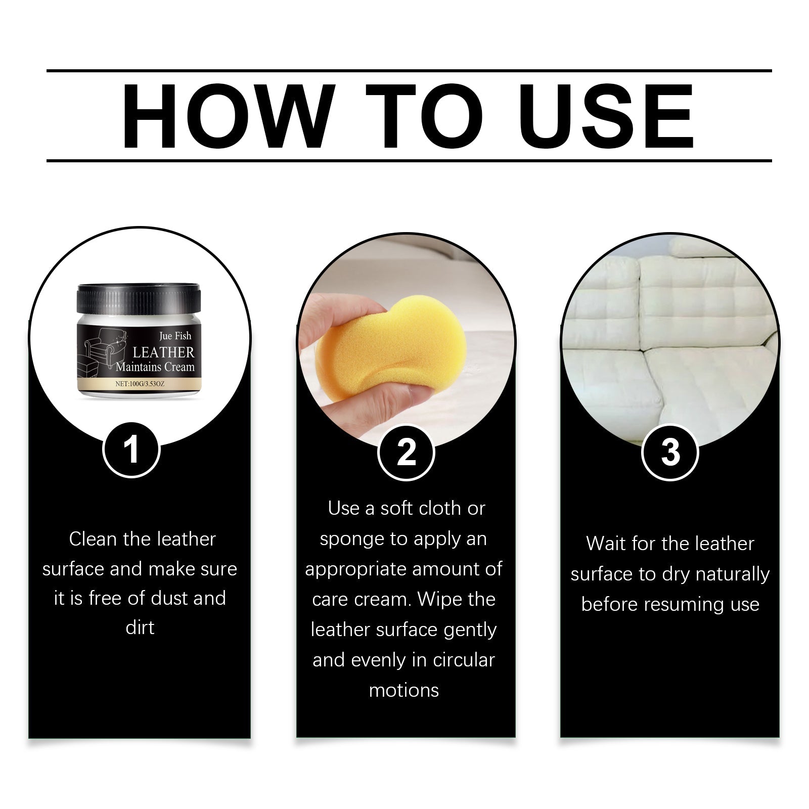 Leather Repair Cream, Leather Care Cream Sofa Car Seat Multi-Functional Leather Repair Cream