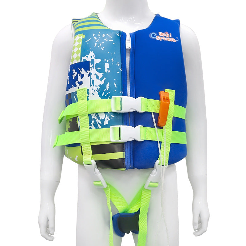 High-appearance kids' high-buoyancy swim vest: summer drifting, anti-drowning.