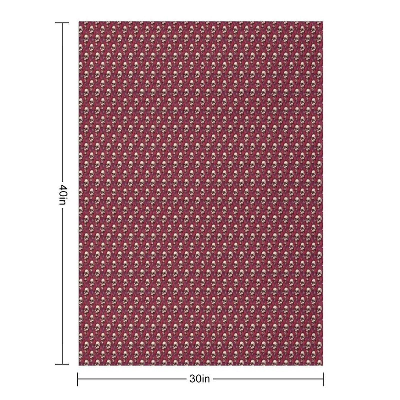 Skulls And Roses Throw Blanket