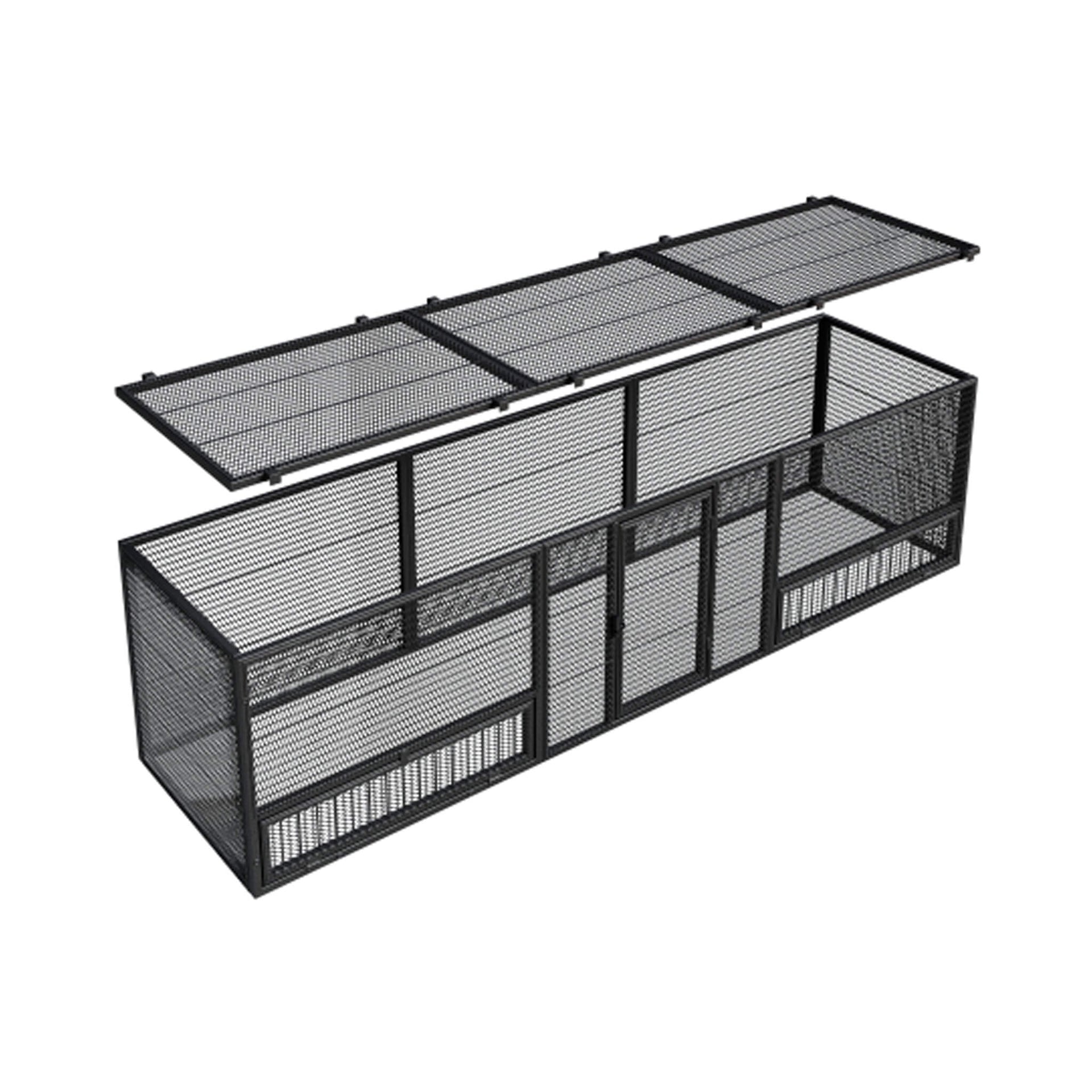 83-Inch Heavy-Duty Outdoor Metal Chicken Coop (SAK24679)