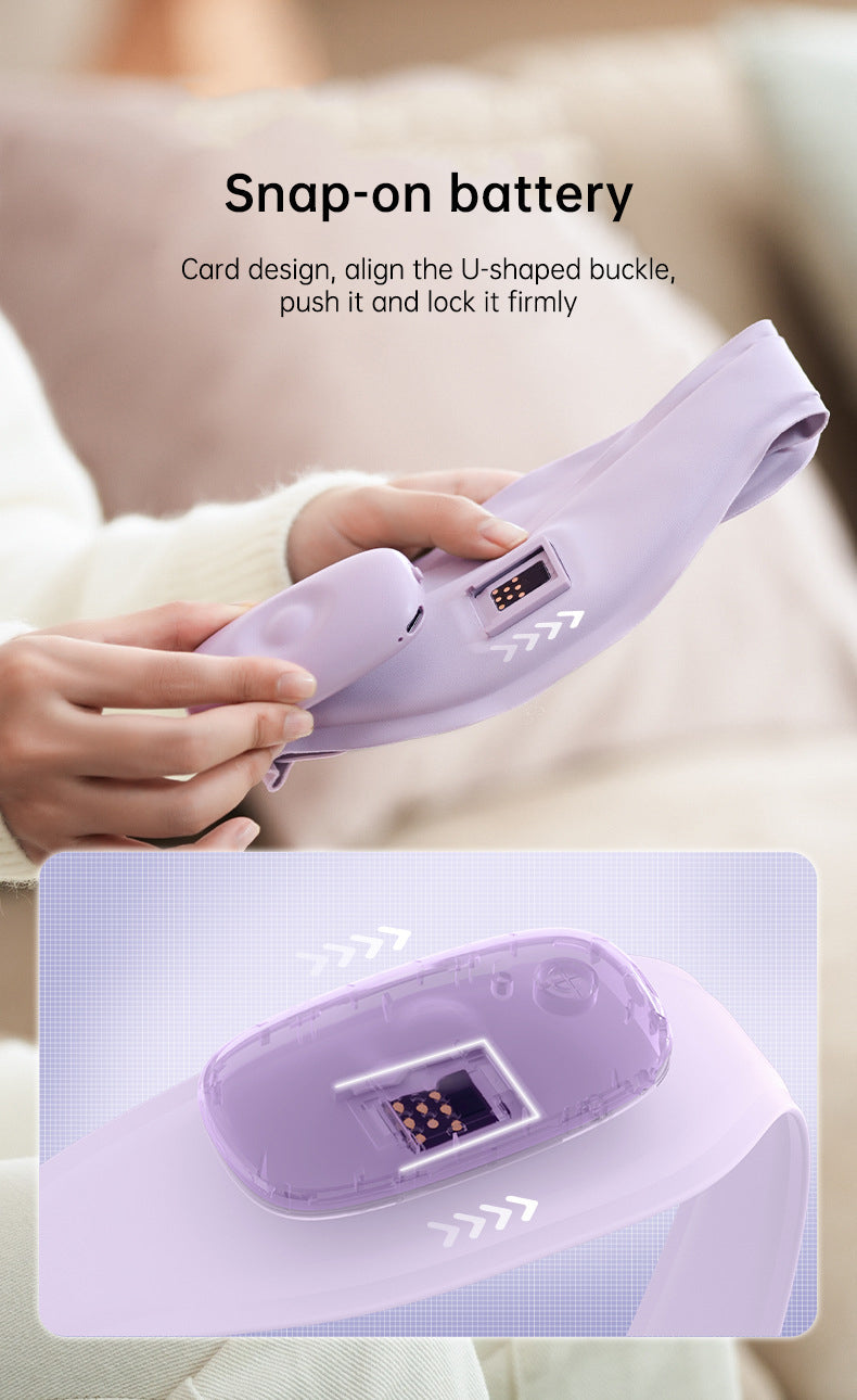 Neck Massager with Heat, Portable Neck Lymphatic Massager for Pain & Fatigue Relief