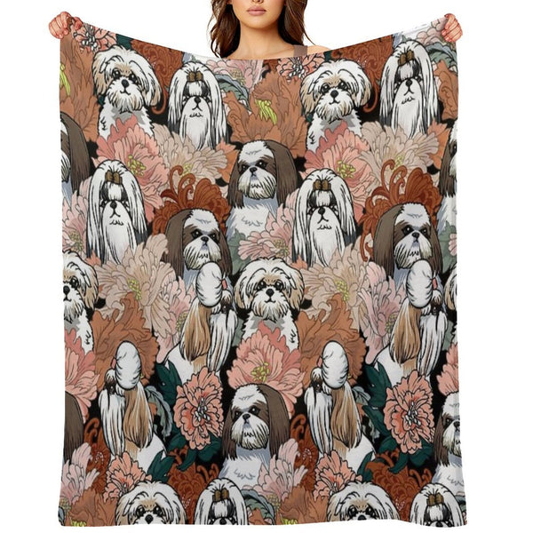Because Shih Tzu Gift-ready Throw Blanket