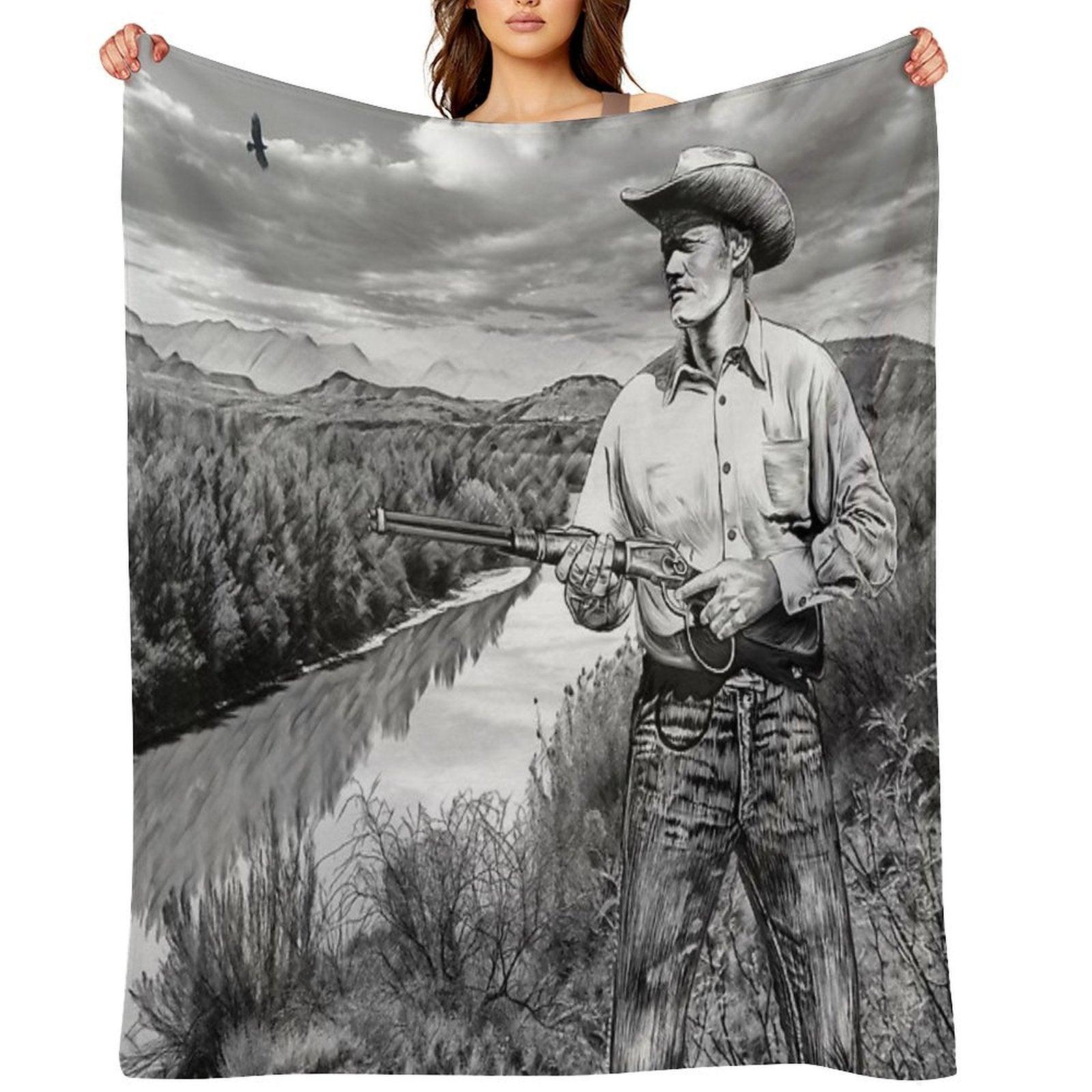 The Rifleman Chuck Connors Throw Blanket