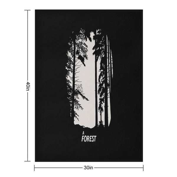 The Cure A Forest Velvety-soft Throw Blanket