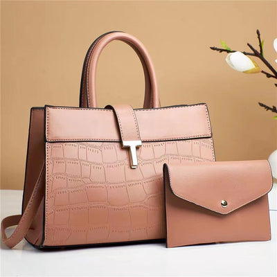 Solid Color Fashion Crossbody Bag for Mother and Child