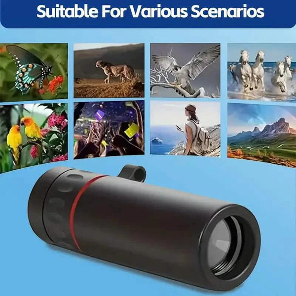 8X Portable Monocular – Pocket-Sized for Outdoor Adventures & Travel