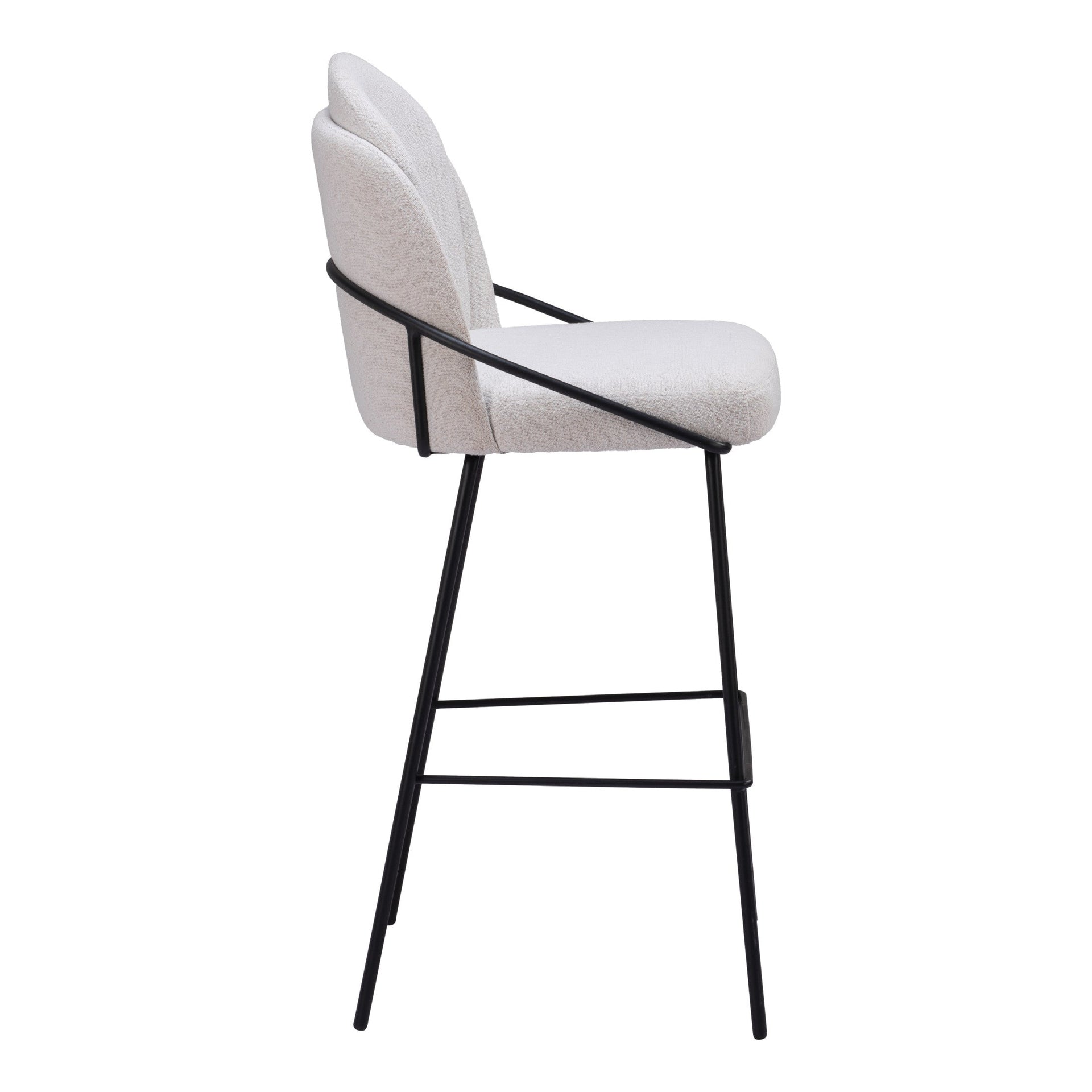 Jambi Barstool (Set of 2) Ivory