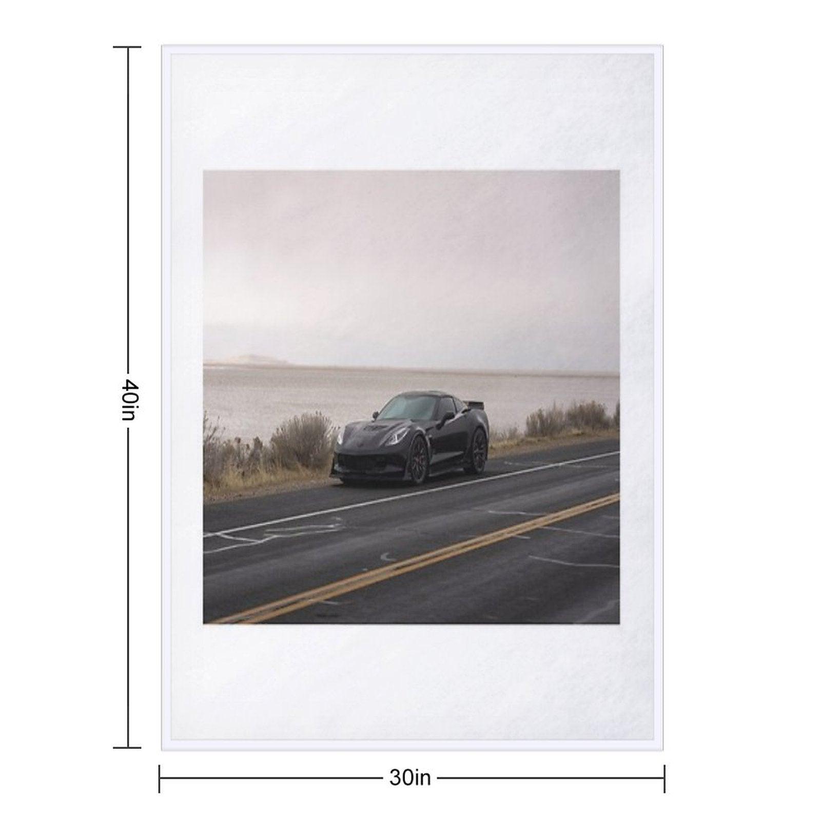 Corvette C7 Z06 Throw Blanket