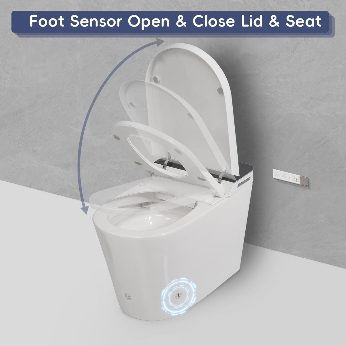 Tankless Smart Toilet With Bidet Built In