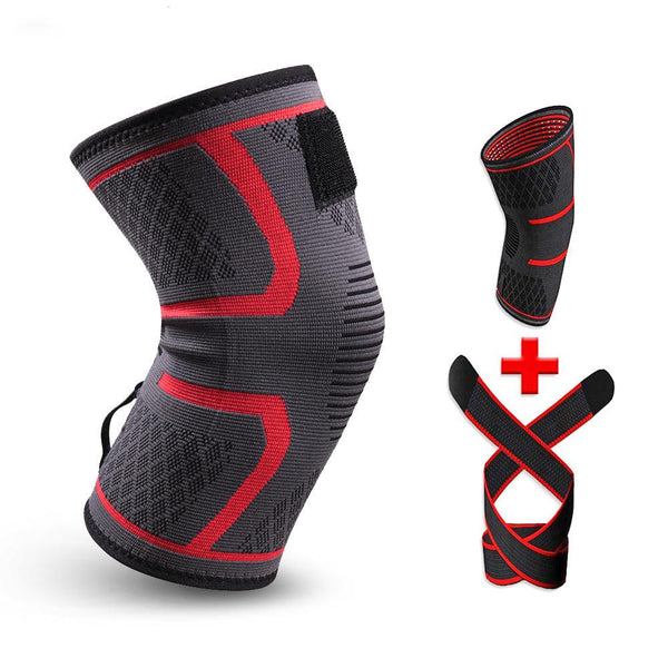 1PC New Band Removable Pressurized Knee Pads Braces Knee Support Crossfit Fitness Running Sports Knee Protector Knee Sleeve