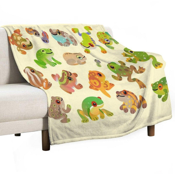 Tree Frog Throw Blanket