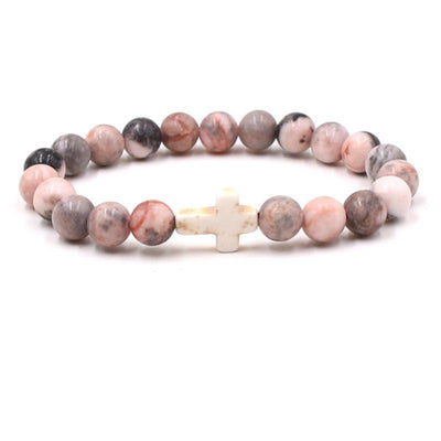 Fashion bead jewelry cross bracelet