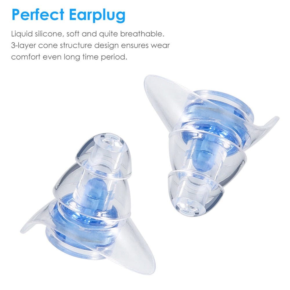 Noise Reduction And Sound Isolation Earplugs Concert High Fidelity Filter Earplugs Wholesale Blue Filter Earplugs Double Tail