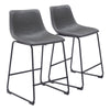 Smart Counter Stool (Set of 2) Charcoal