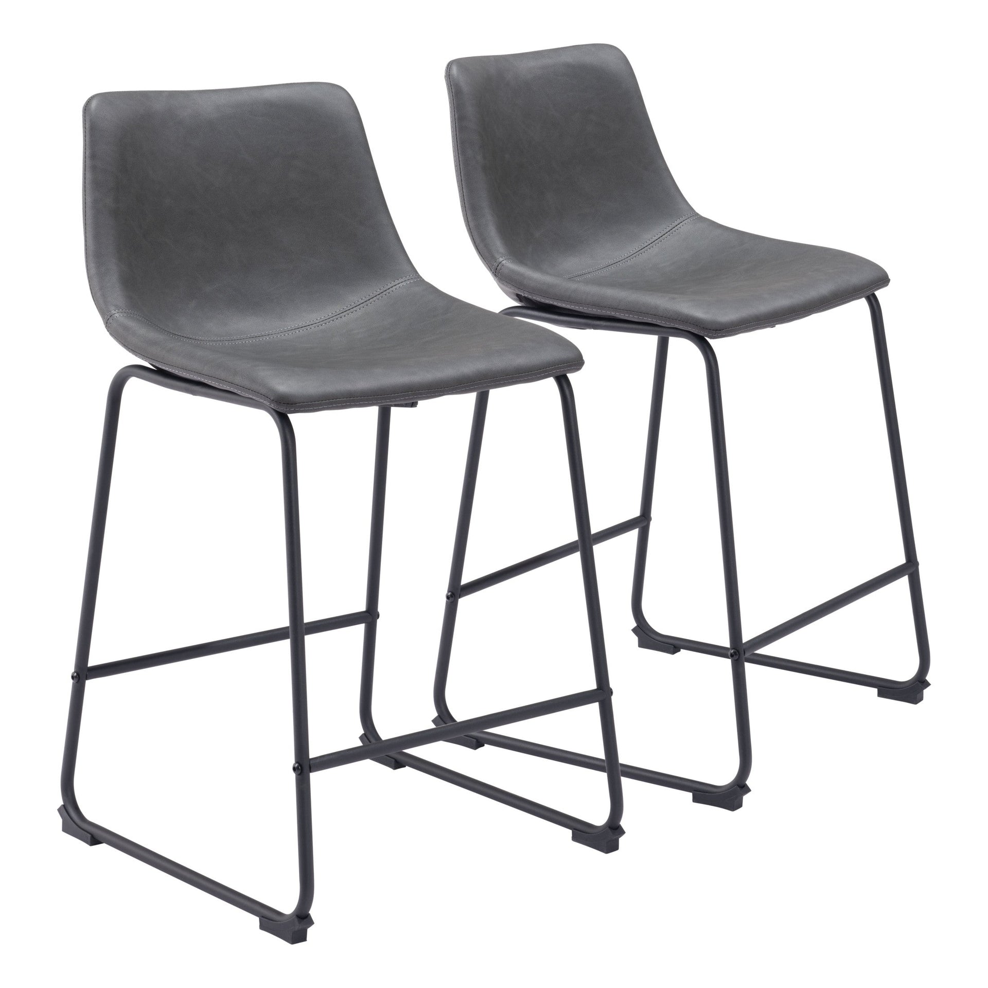 Smart Counter Stool (Set of 2) Charcoal