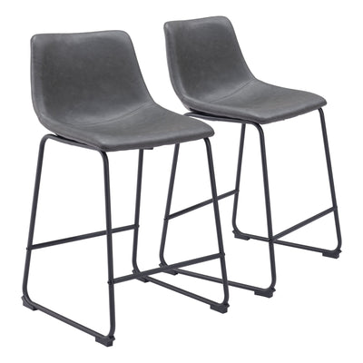 Smart Counter Stool (Set of 2) Charcoal