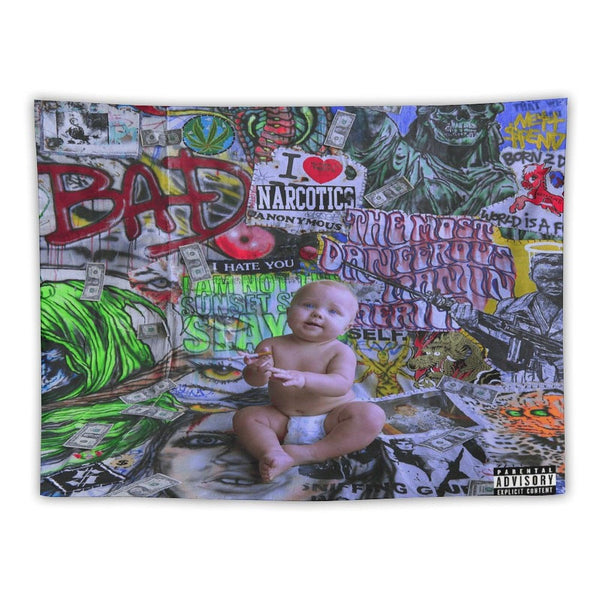 BAD ASS FCKING KID Tapestry