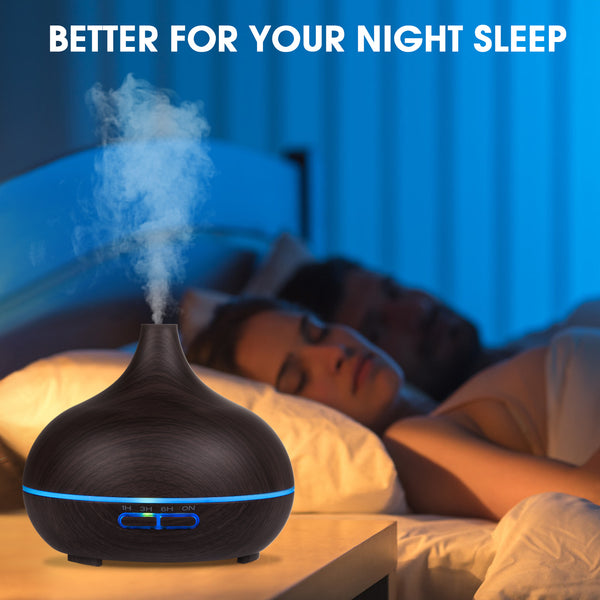 550ML Large Capacity Essential Oil Diffuser for Home | 12 Essential Oils Included, Remote Control