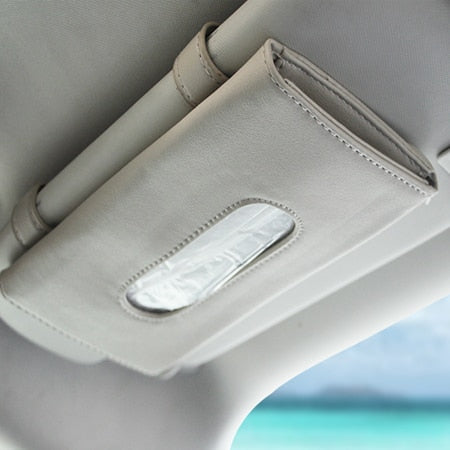 1 Pcs Car Tissue Box Towel Sets Car Sun Visor Tissue Box Holder Auto Interior Storage Decoration for BMW Car Accessories - Gifts for You 'n Me