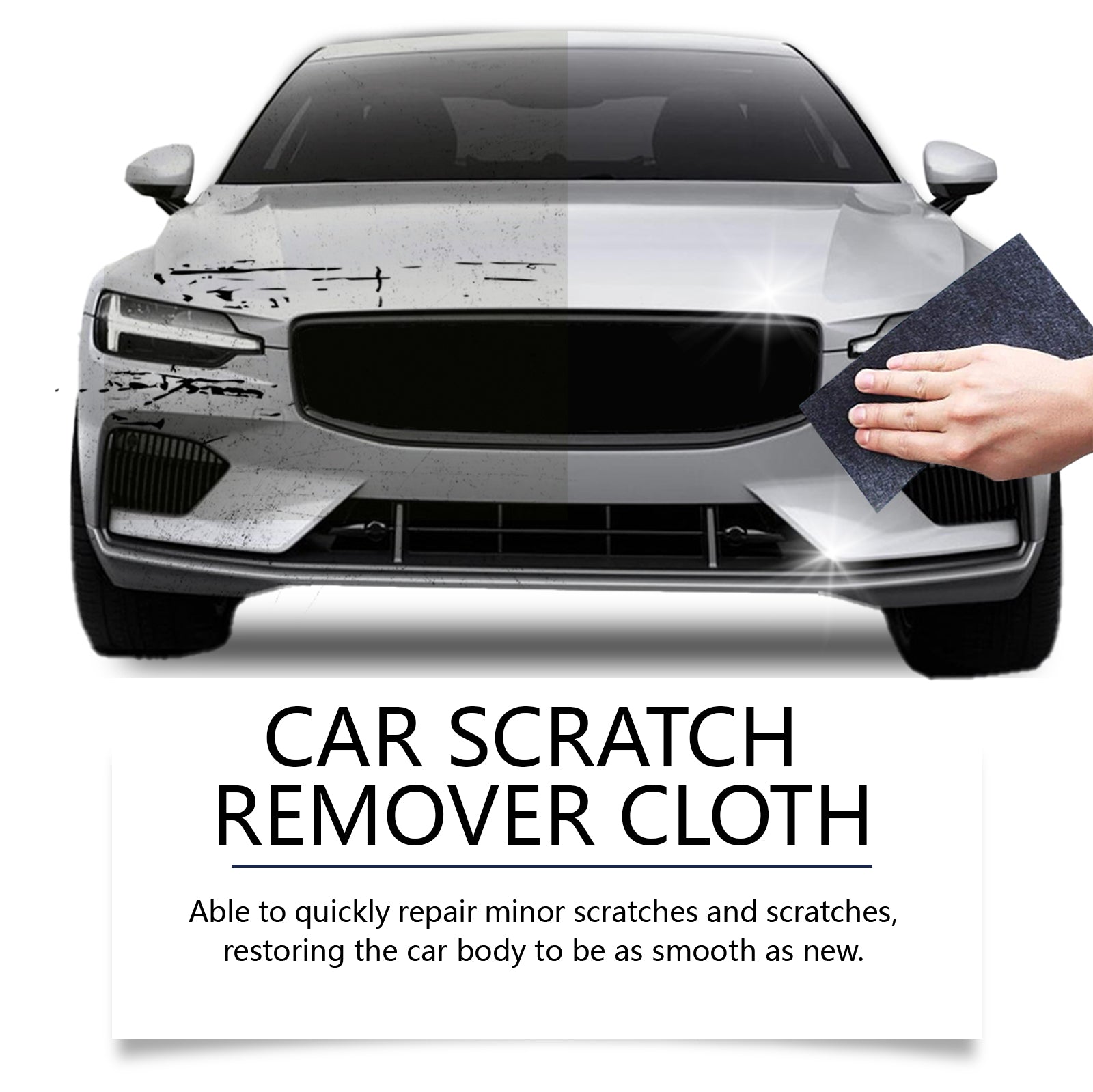 Automotive Nano Scratch Repair Cloth, Automotive Paint Scratch Water Stain Cleaning Repair And Maintenance Portable Cloth