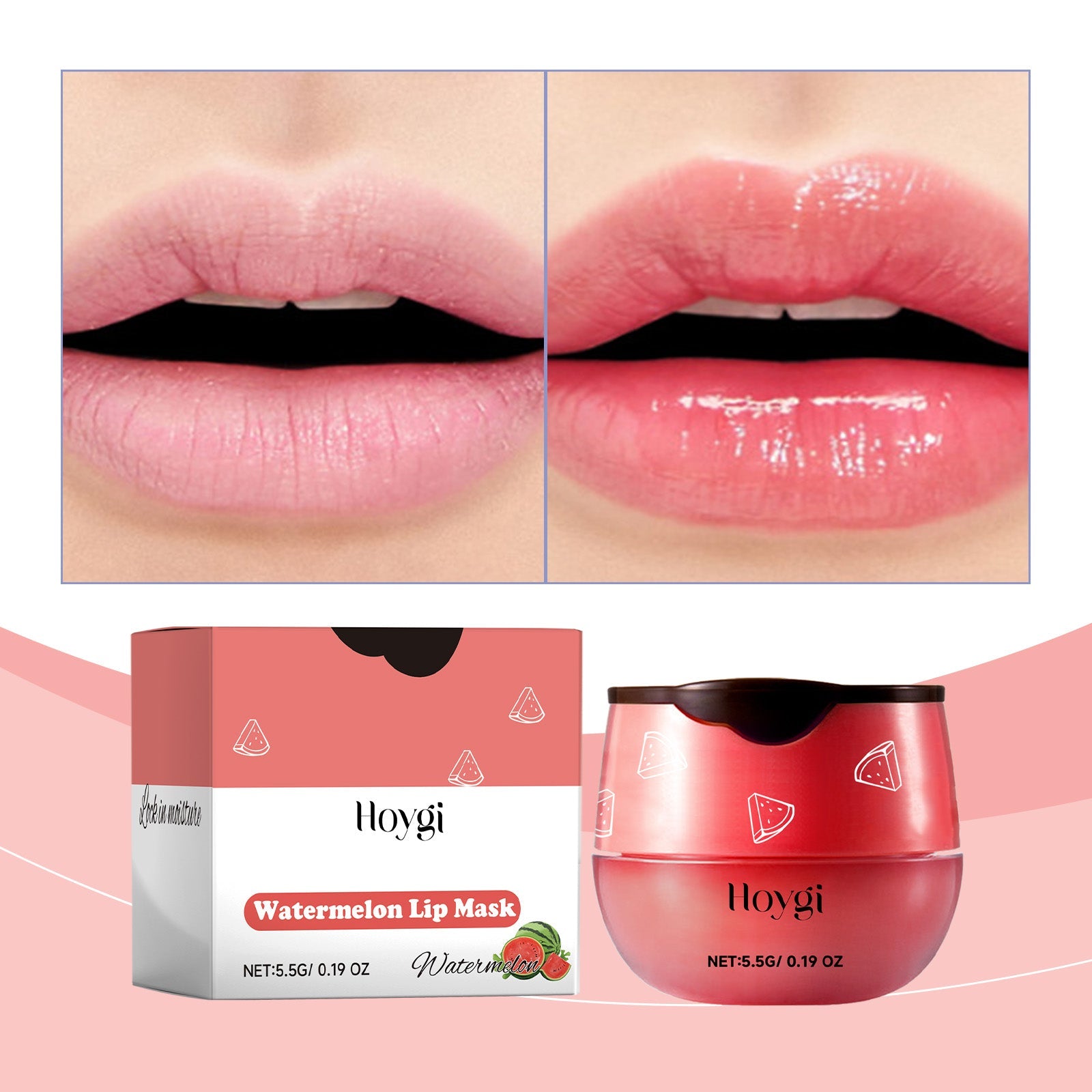 Watermelon Lip Mask, Lighten Lip Lines, Remove Dead Skin, Moisturize, Prevent Dry And Crack Lip Mask, Moisturize And Care Lip Mask