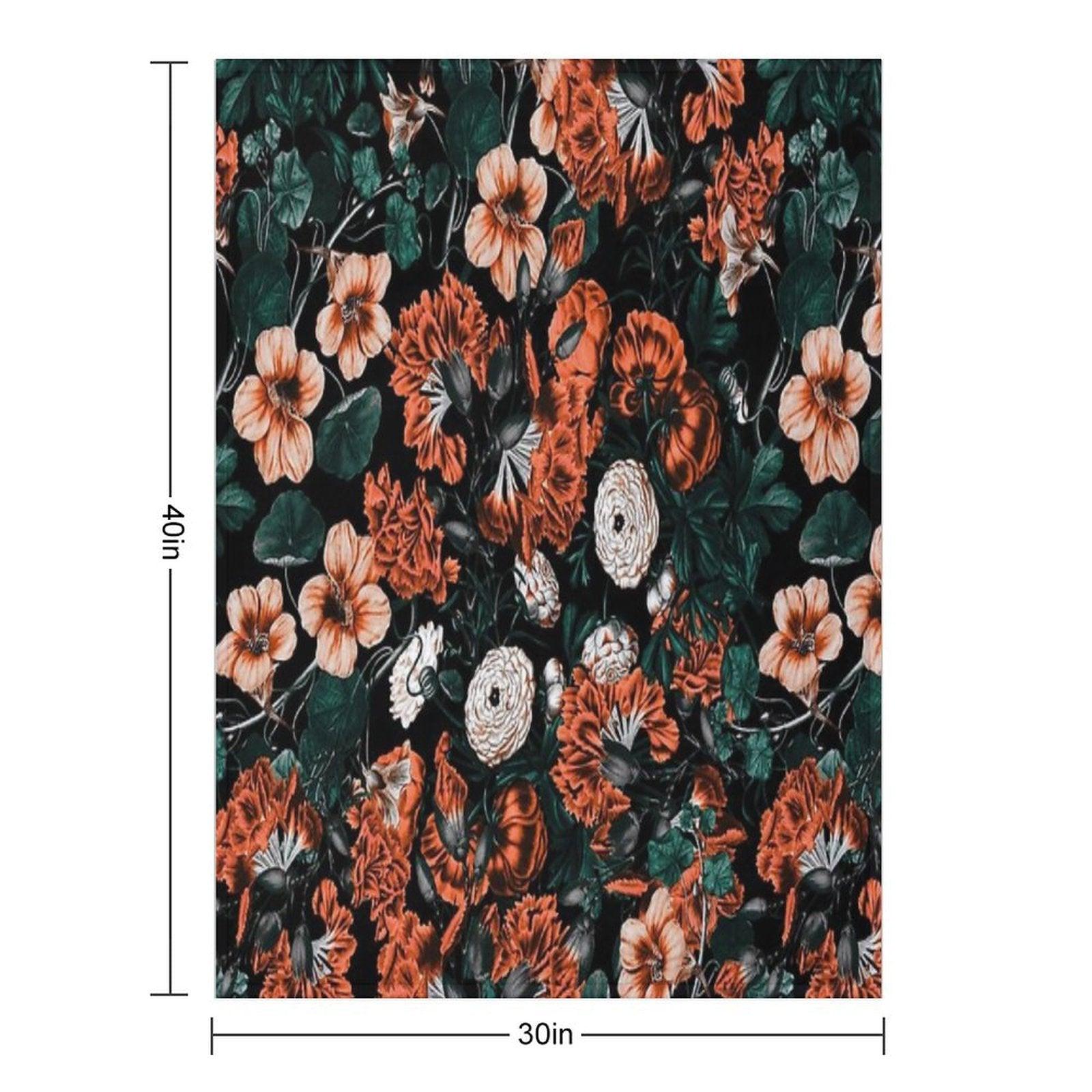 NIGHT FOREST XVII-A Throw Blanket