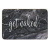 Get Naked Black Marble Bath Mat