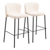 Linz Barstool (Set of 2) Cream