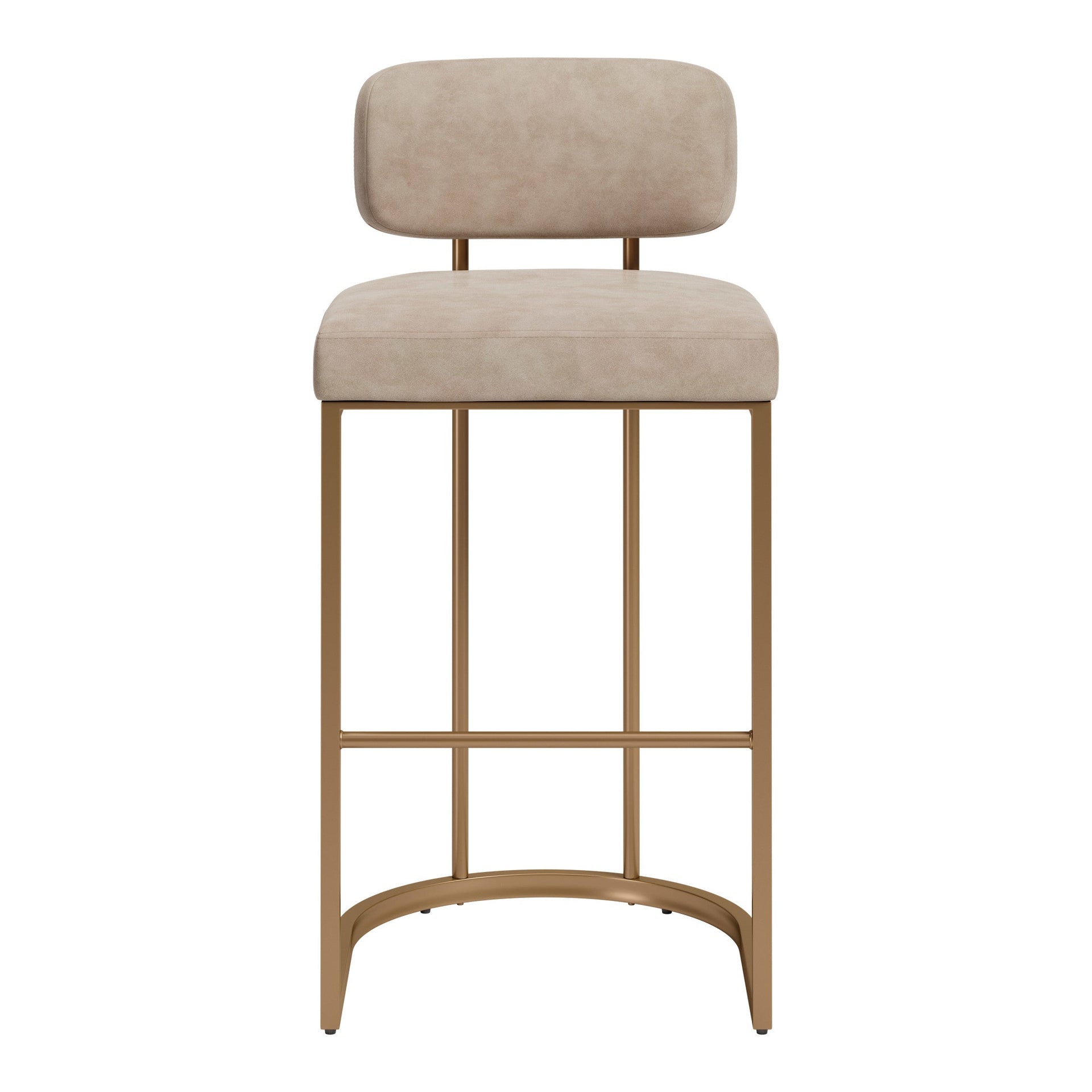 Velar Barstool (Set of 2) Beige