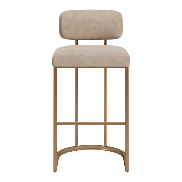 Velar Barstool (Set of 2) Beige