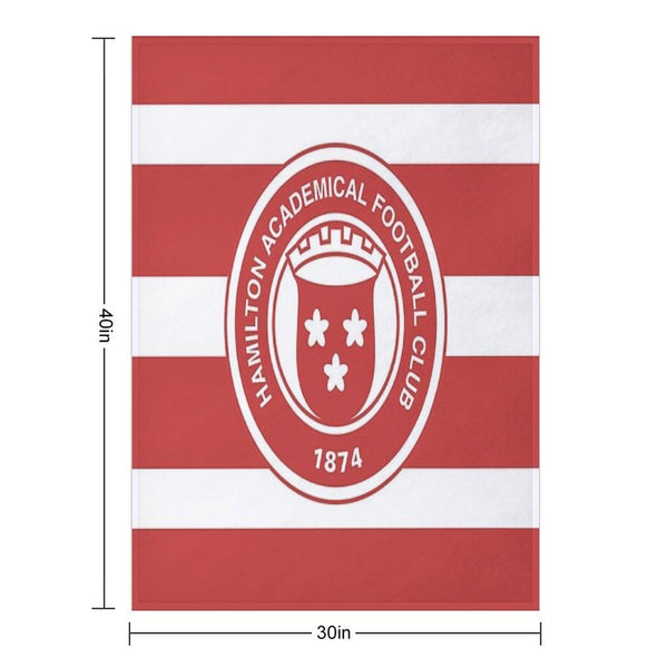 Hamilton FC Home Kit Eco-conscious Throw Blanket