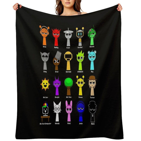 All My Sprunki Game Toys Throw Blanket