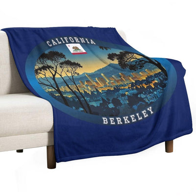 Berkeley California Travel Eco-conscious Throw Blanket