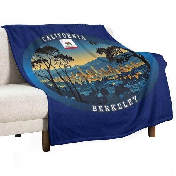 Berkeley California Travel Eco-conscious Throw Blanket