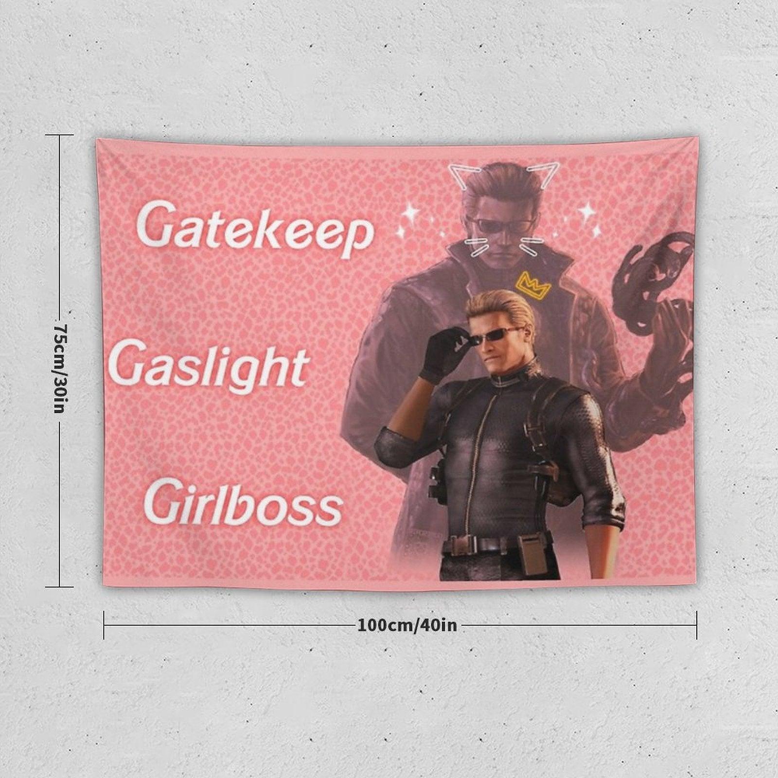 Wesker  Gaslight Gatekeep Girlboss Tapestry