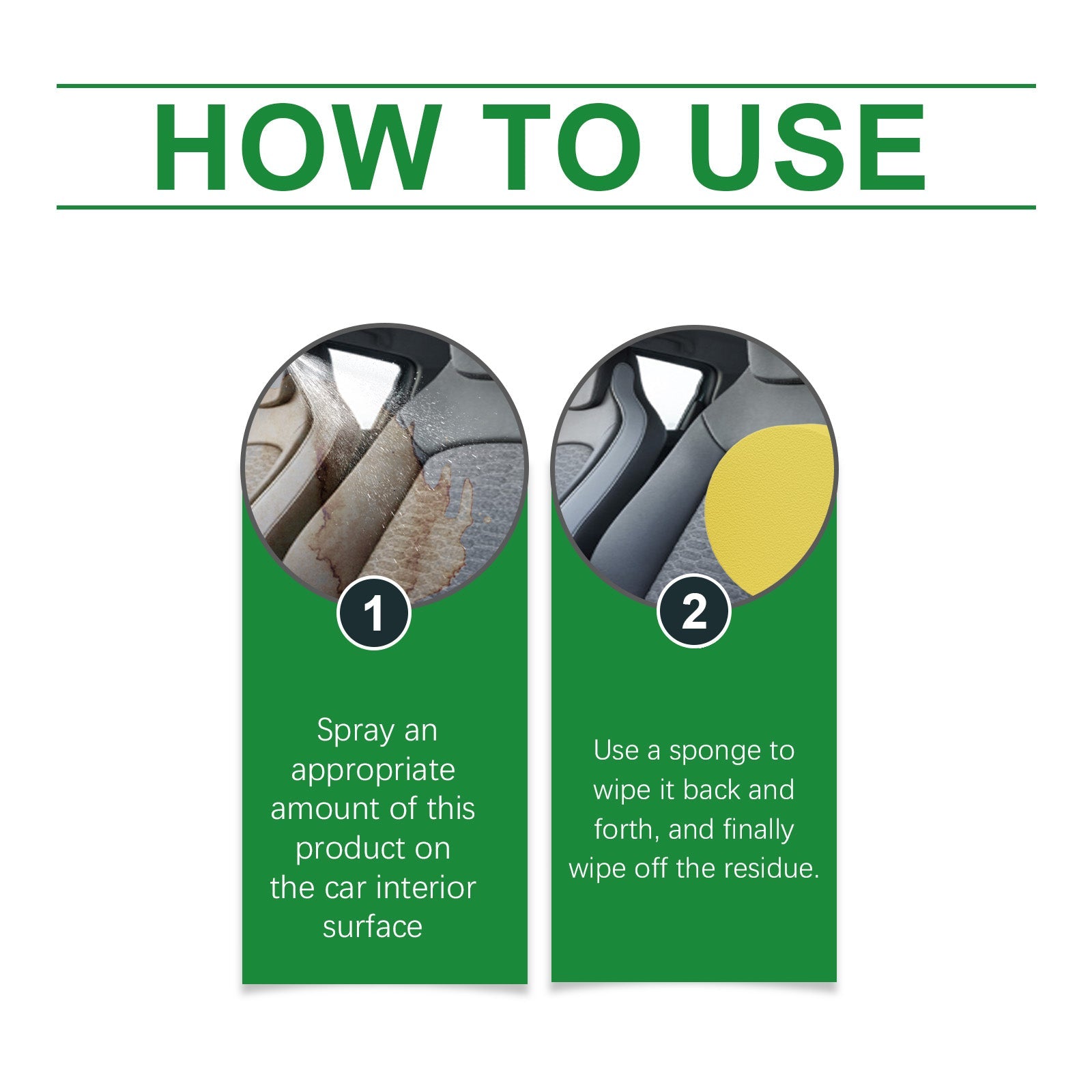 Car Interior Foam Cleaner, Seat Leather Foam Wash Free Decontamination Ceiling Retreader