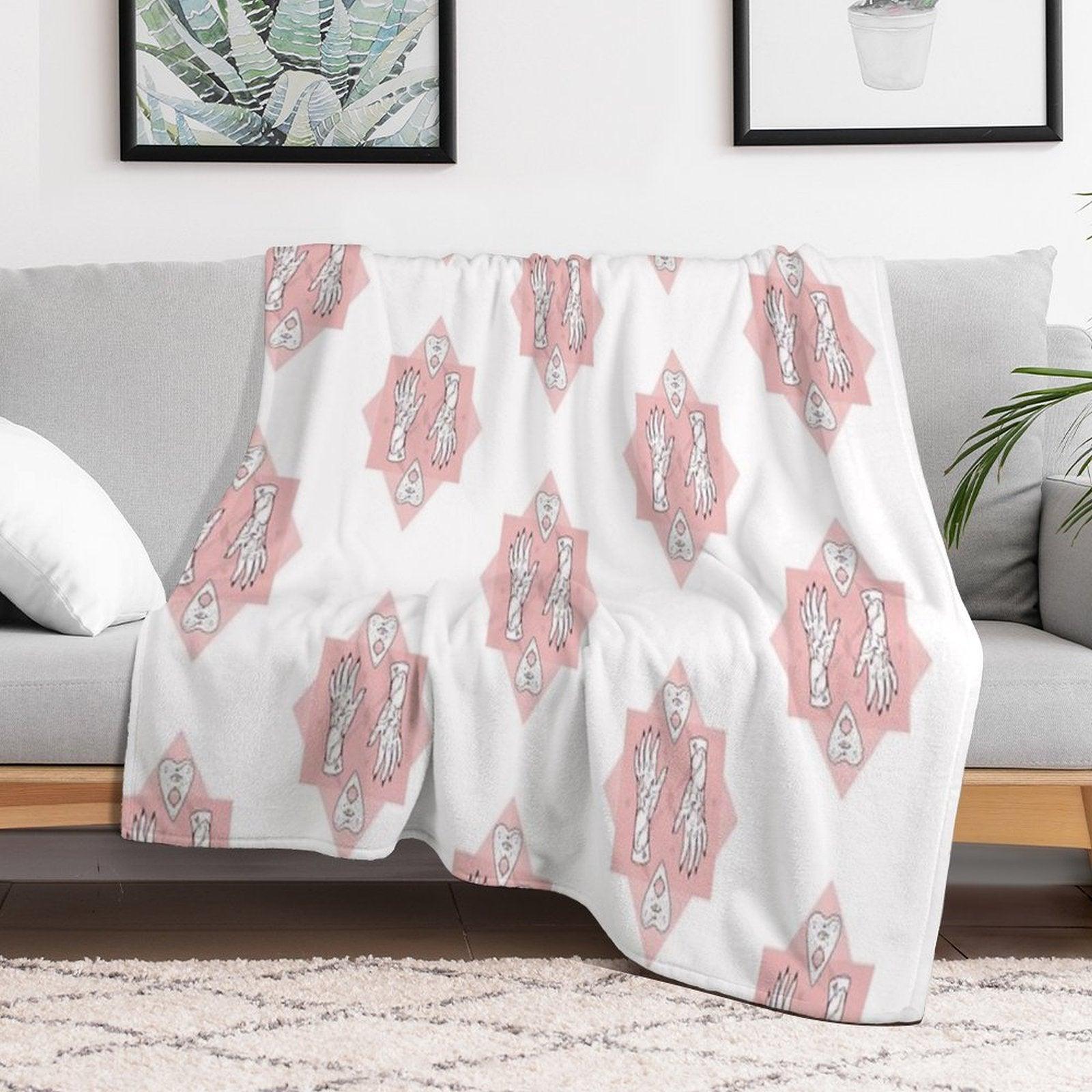 Ouija Hands Throw Blanket