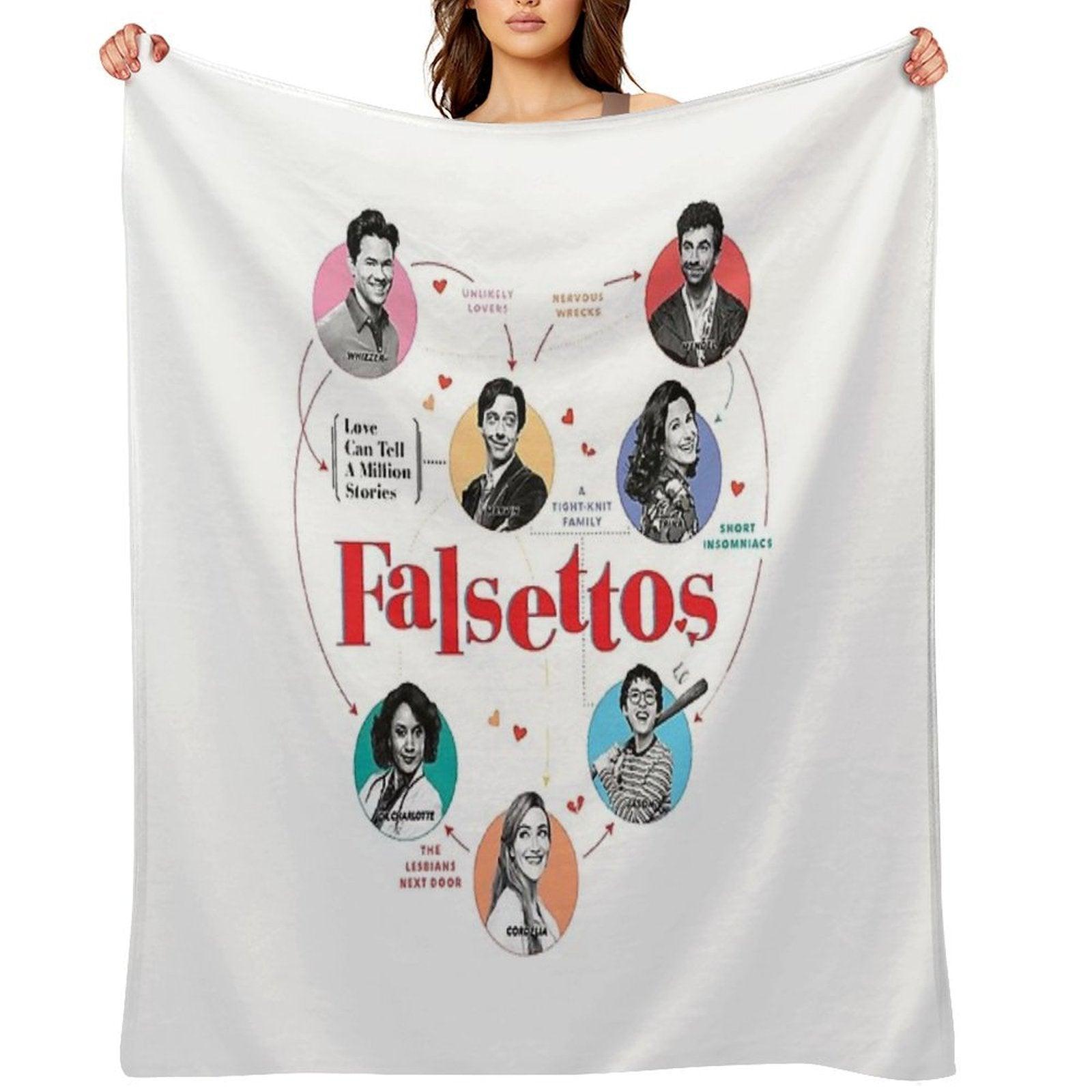 Falsettos Revival Throw Blanket